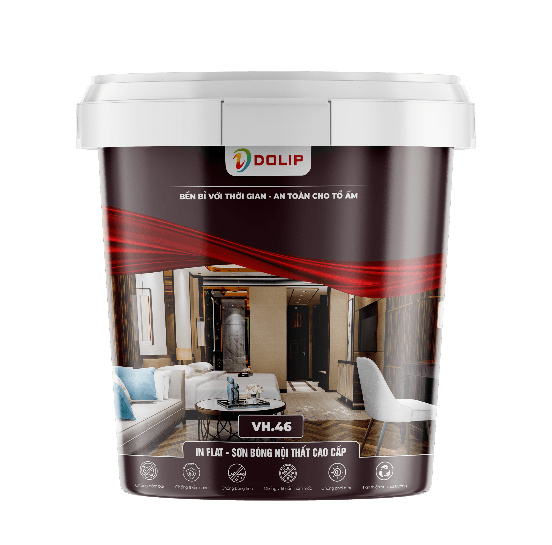Sơn bóng nội thất cao cấp - IN Flat