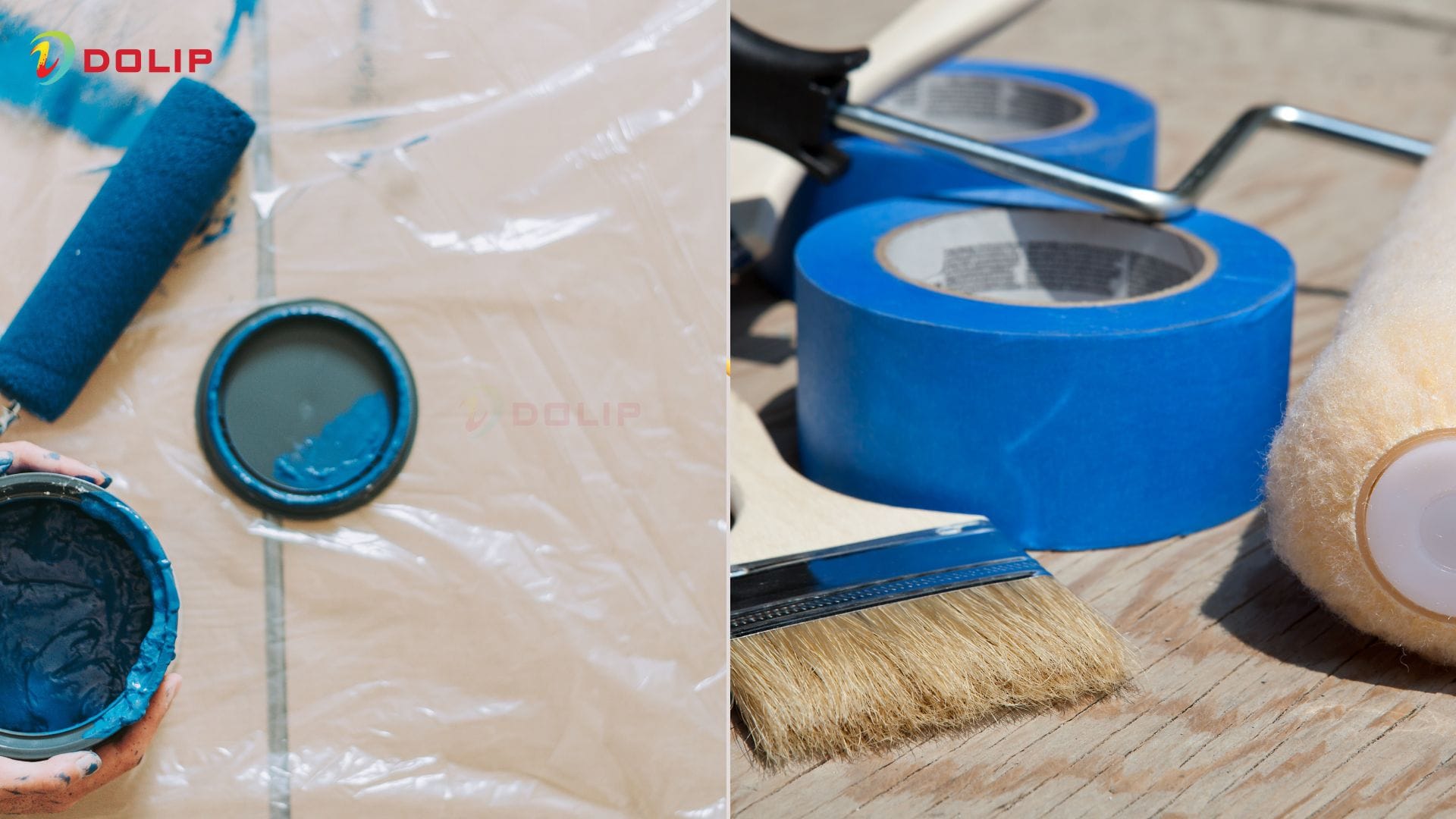 Top 14 dụng cụ sơn nhà phải chuẩn bị trước khi thi công 13 Băng dính và bao nilon
