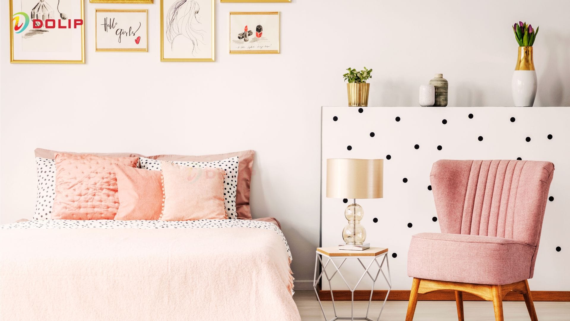 Top 30+ màu sơn phòng ngủ vintage được giới trẻ yêu thích nhất hiện nay 11 Phòng ngủ vintage scandinavian sơn tường be kem - AP6-5