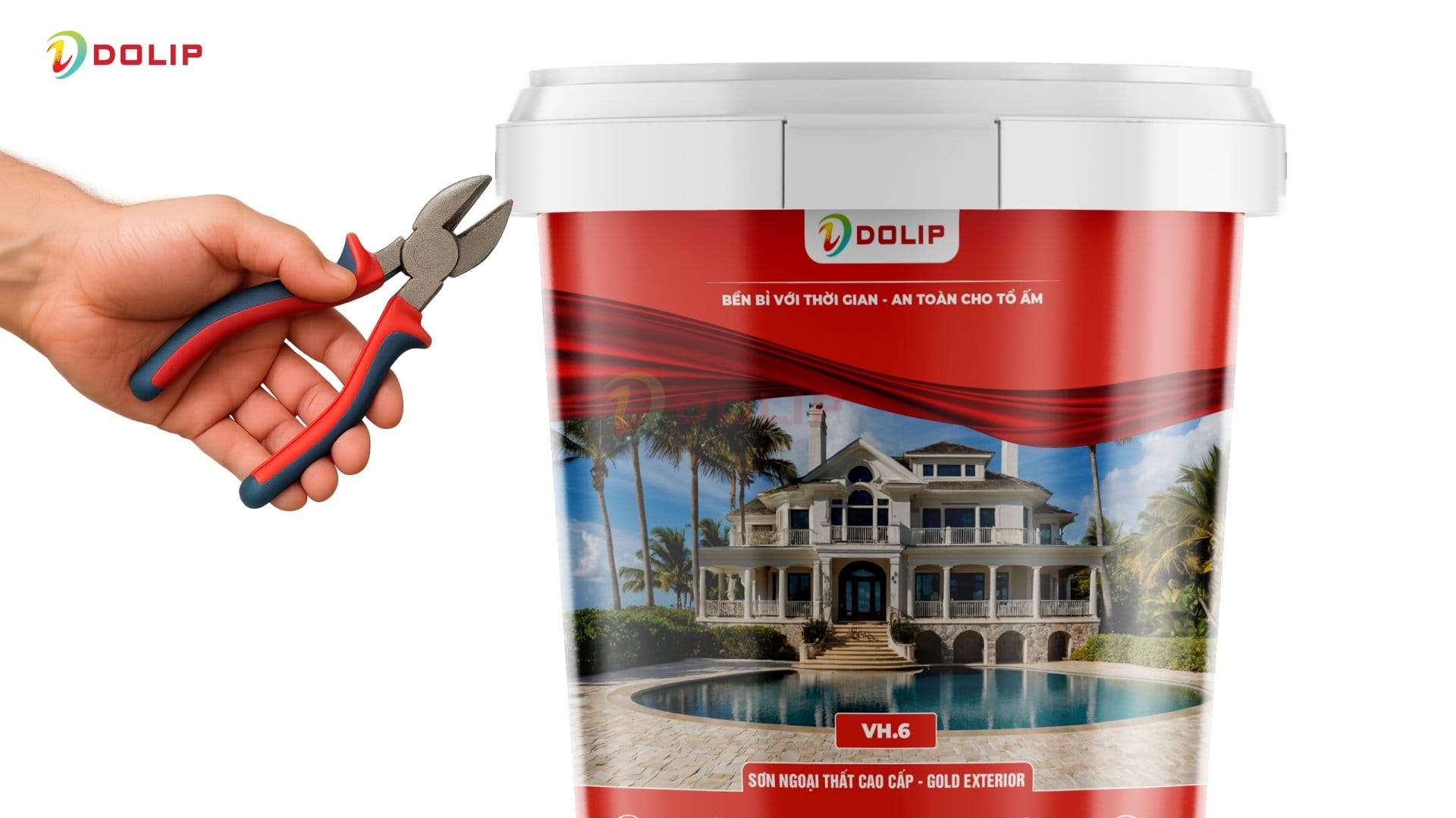 Hướng dẫn cách mở thùng sơn dolip đơn giản nhanh chóng 3 Cách mở thùng sơn Dolip với kềm