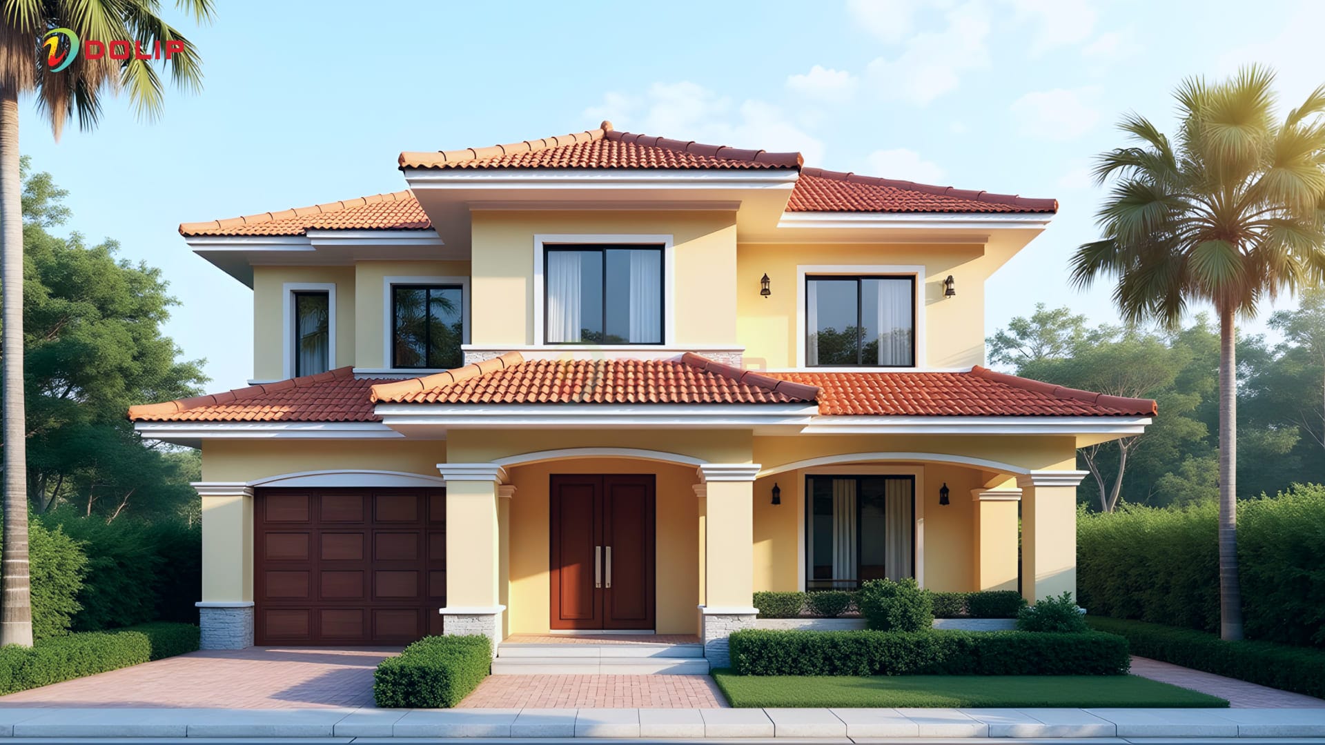 Top 30+ cách phối màu sơn ngoại thất đẹp chuẩn phong cách sống 13 Phối màu sơn ngoại thất nhà phố tân cổ điển - AP3-1
