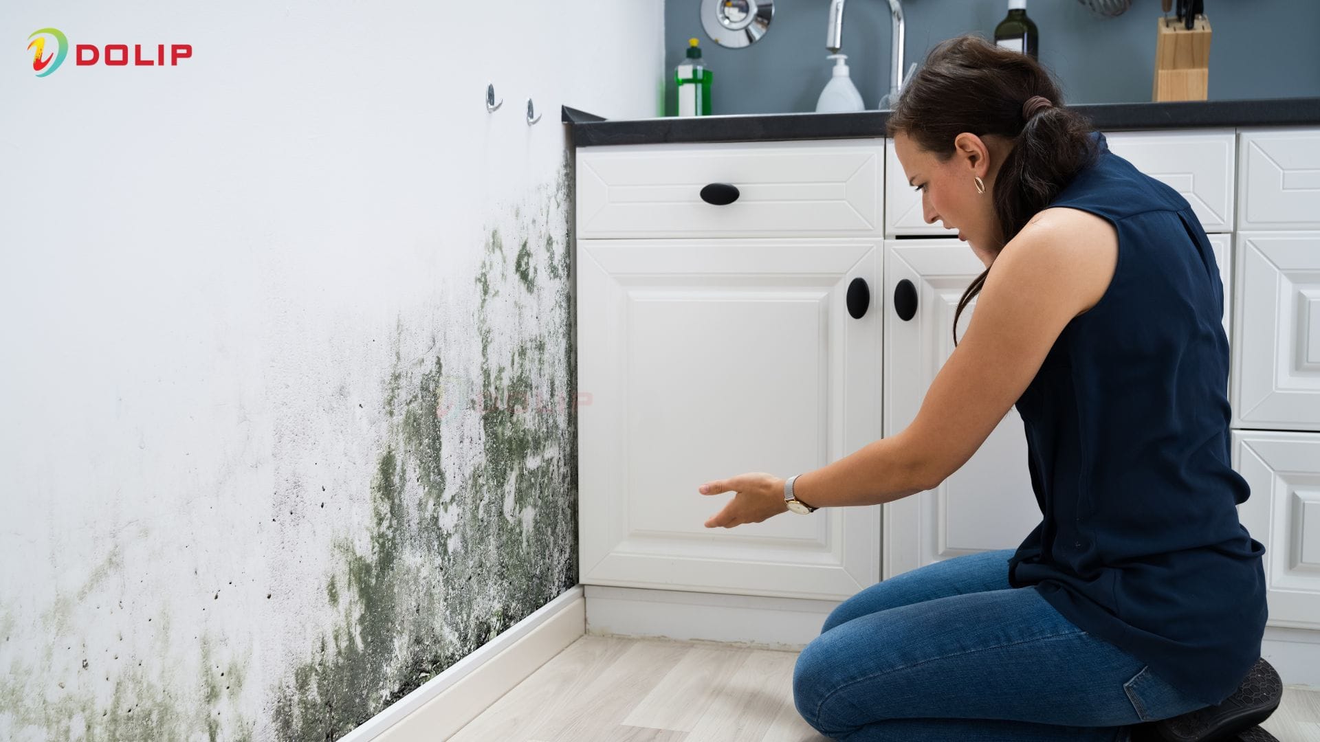 15+ Cách tẩy mốc sơn tường nhà hiệu quả - an toàn - đơn giản có thể thực hiện tại nhà 2 Cách tẩy mốc sơn tường nhà - Gần khu vực sông bị xuất hiện ẩm mốc